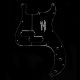 '68s Precision Bass pickguard routing template
