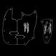 '60s Mustang Bass pickguard and control plate routing template