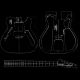 '72s Telecaster Thinline routing template Set 3 piece