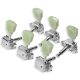 Wilkinson LP style tuners nickel green 3+3