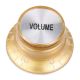 Bell knob volume gold-silver