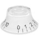 Bell knob white-black