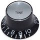 Bell knob tone Inch size black-silver