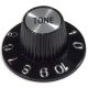 Bell knob tone Inch size black-silver high