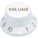 Bell knob volume white-gold Inch size