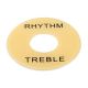 Rhythm treble plate creme-black