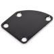 Neck plate rounded black