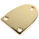 Oval shaped neck plate gold