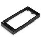 Mounting ring bridge flat non-slanted black