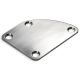 Neck plate rounded stainless steel
