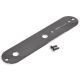 Gotoh Controle Plate 160x32,4mm with 9,6mm holes Cosmo Black