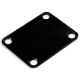 Neck plate steel 51x64mm black