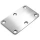 Neck plate Bass 6 hole Music Man style Stainless steel
