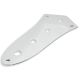 Controle Plate  Jazz Bass 150 x 68 mm with 8 mm holes chrome