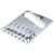 Gotoh GTC202 Guitar Bridge string through chrome