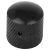 Dome knob with screw black