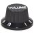 Bell knob volume white-black