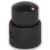 Dual concentric control knob black