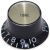Bell knob tone Inch size black-gold