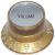Bell knob volume Inch size gold-silver