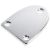 Oval shaped neck plate chrome