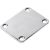 Neck plate steel 51x64mm chrome