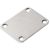 Neck plate steel 51x64mm nickel