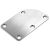 Neck plate Bass 5 hole Music Man style Stainless steel