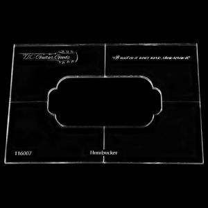 Routing template Humbucker 6 string pick-up