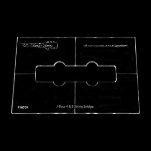 Routing template J-Bass 4 & 5 string bridge pick-up