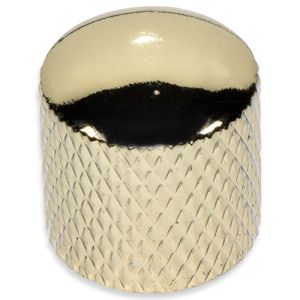 Dome knob push on gold