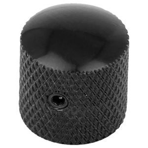 Dome knob with screw black