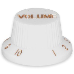Bell knob volume white-gold